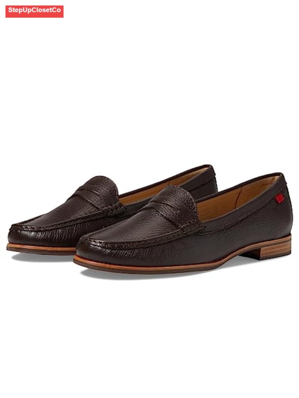 Patent Calf Leather Loafers Mocc Padded Footbed Slip-Ons